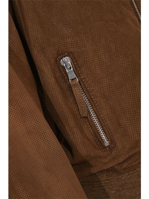 Giubbotto Perfored in suede LEATHER AUTHORITY | QUENTIN PERFO85